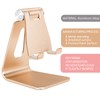 Bidponds Phone Stand,Adjustable Cell Phone Stand for Desk,Aluminum Alloy Cell