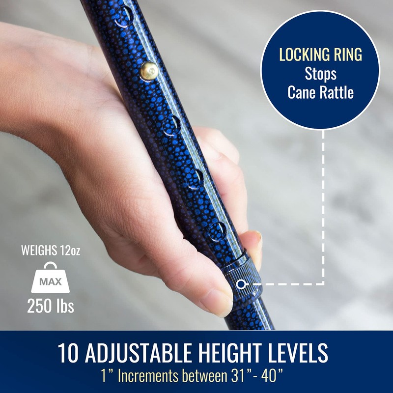 DMI Designer Folding Cane, Walking Cane, Foldable Cane for Men,