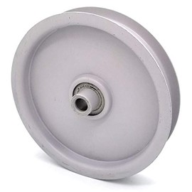 Phoenix Mfg. Flat Idler Pulley, 5.5'' Flat Diameter, 1/2" Bore, Steel
