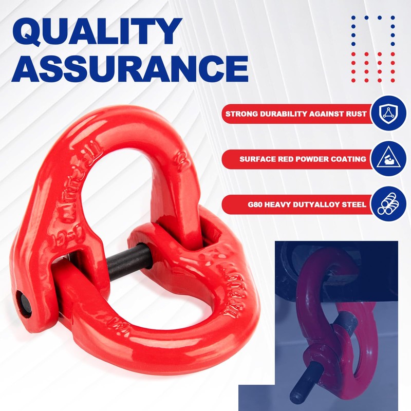 9TH SHOP Hammerlock Safety Chain Connector, 1/2 Hammerlock Coupling Link,