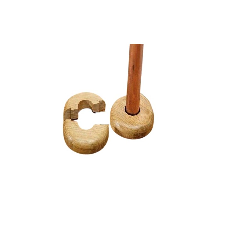 Be-Creative Oak Colour Wooden Radiator Pipe Collars 15mm Easy Split