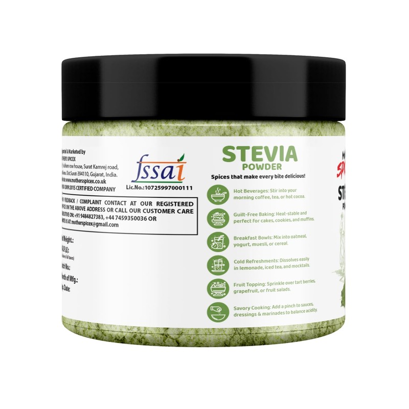 Stevia Powder | 100% Natural Zero Calorie Sweetener | Plant