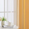Woaboy Voile Curtain, Two-Tone Curtain with Eyelets, Transparent Curtain, Eyelet