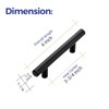 Ravinte 4 Pack 6 inch Cabinet Pulls Matte Black Stainless