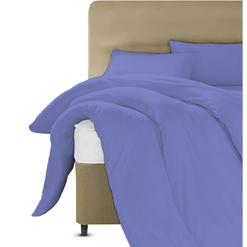Laam Linen Luxury Plain Dyed Duvet Cover With Pillowcase Cover