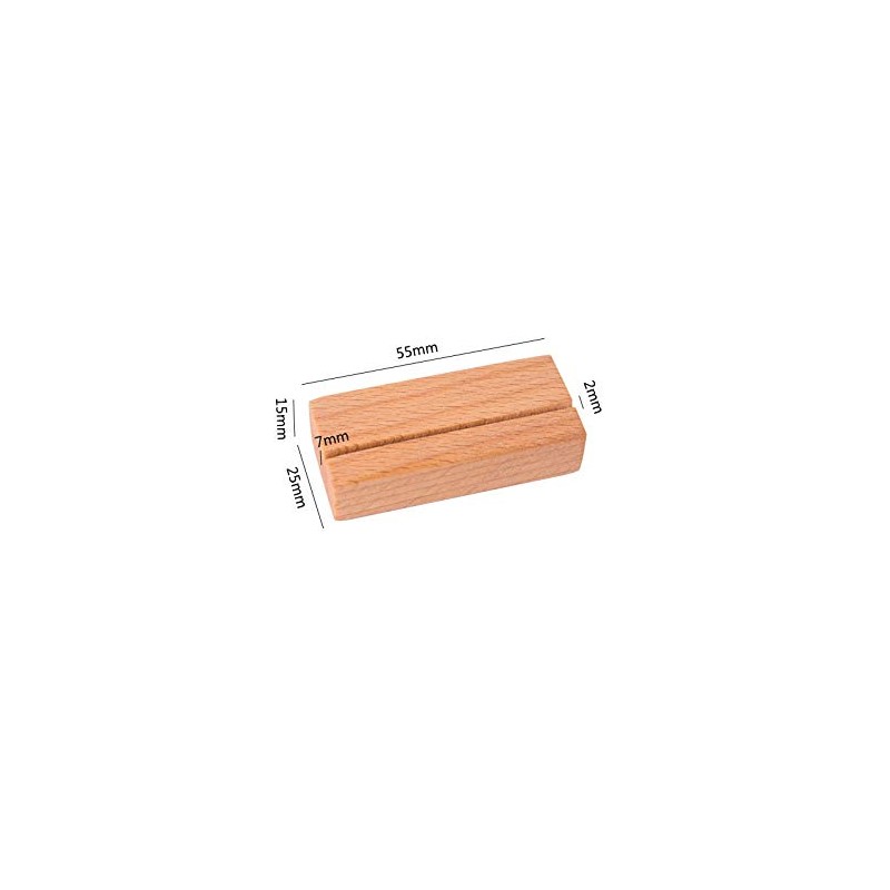 3SLIFE Price Stand Card Holder Card Clip Wood (5 PCS,
