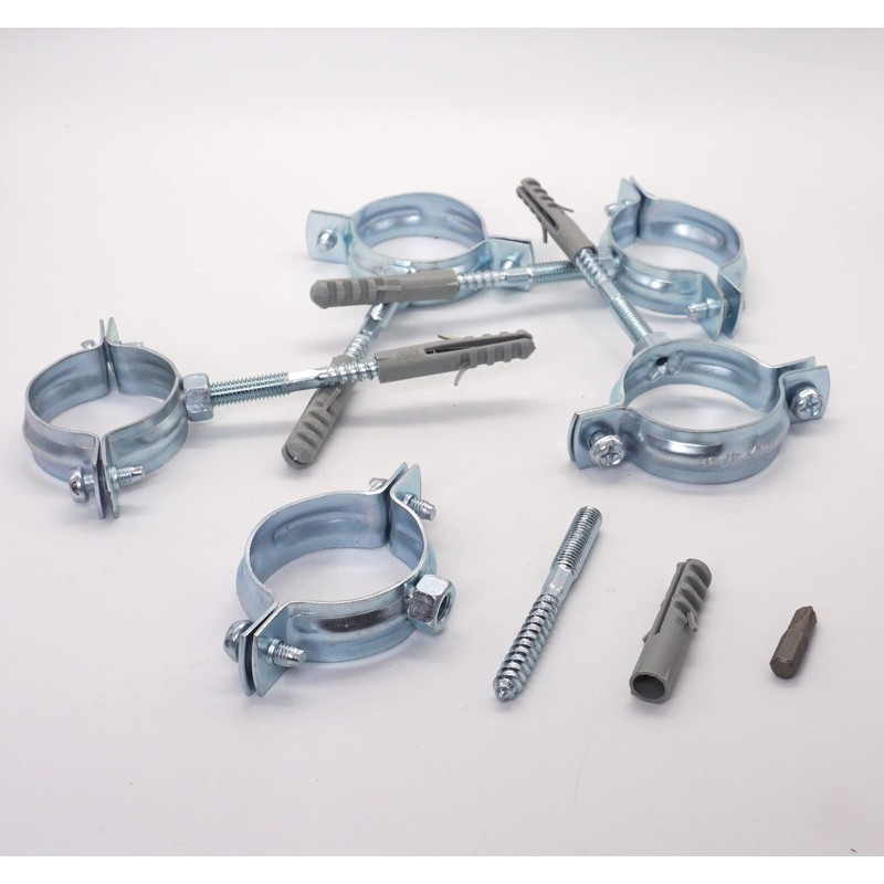 SKIR'CO Pack of 2 pipe brackets for diameter 47-51 mm