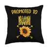 Promoted To NOONI Sunflower Pregnancy Mother's Day Throw Pillow, 18x18,