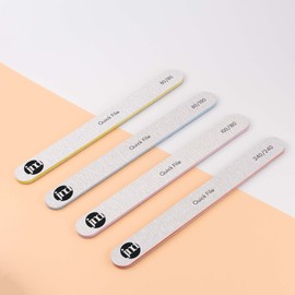 New* JND Professional Salon Grade Double Sided Emery Board Nail Files Buffer Polisher Natural Manicure Pedicure Acrylic Gel Nails (Multi-Grit, 4)