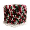 Toilet Paper Cover Retro Sparkle Christmas White Round Bathroom Crochet