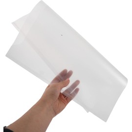 Sobres de Plástico para Carpetas Tamaño Carta 33x32 Cm, Organizador de Archivos con Pestañas Variadas, Juego 10 Piezas U Tipo 1 Paquete de Etiquetas Adhesivas, Funda
