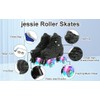 jessie Womens Roller Skates Water Ripple High-top Roller Skates Four-Wheel