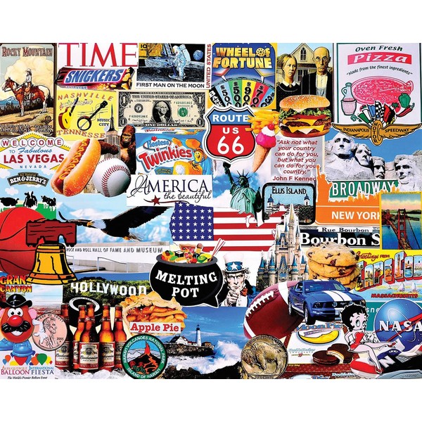 White Mountain Puzzles I Love America - 1000 Piece Jigsaw Puzzle
