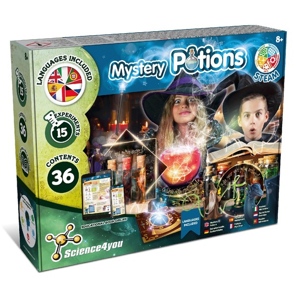 Science4you Magic Potions - Potion Making Kit for Children, Create & Mix your own Magic Potions - Magic Cauldron Toy for Kids Age 7 8 9 10 11 12+ Magic Toy & Crafts Set, Original Gift for Boys & Girls
