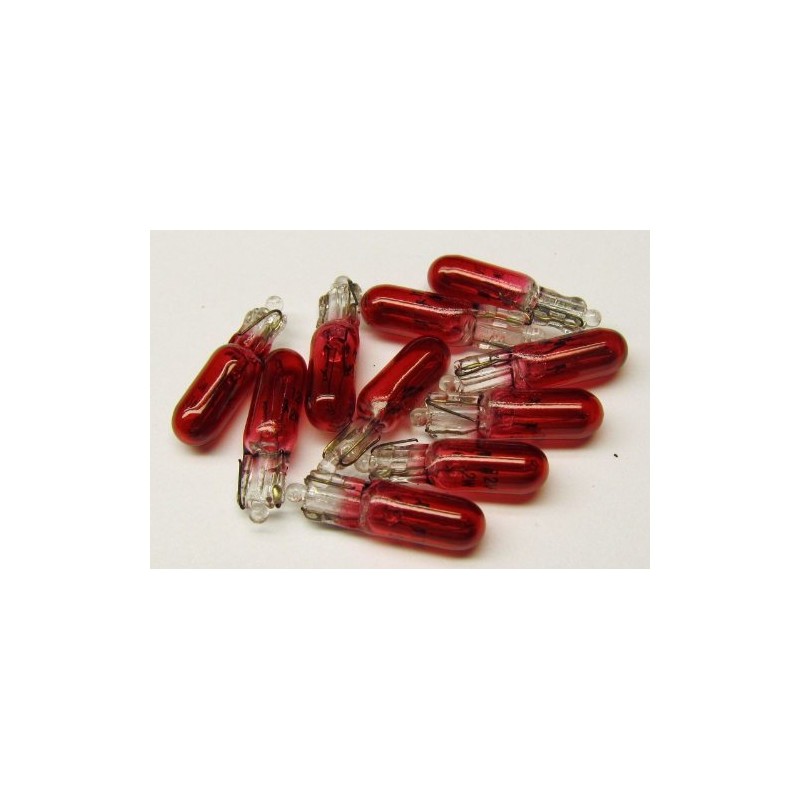 CEC Industries #73R (Red) Bulbs, 14 V, 1.12 W, W2.1x4.9d