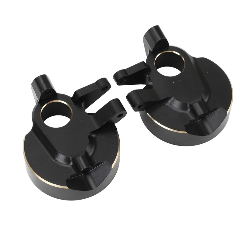 2Pcs RC Steering Knuckles Black Coated Brass Front Steering Knuckles