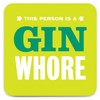 Brainbox Candy - Funny Rude 'Gin Wh*re Coaster' - Small