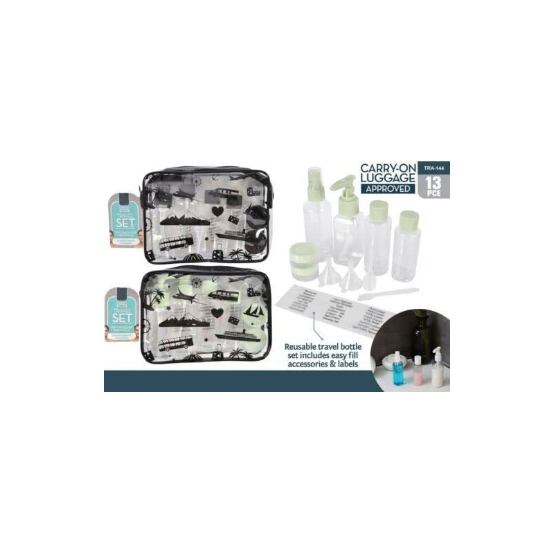 13PCS Travel Bottle Set Reusable Travel Bottle Set Easy refil