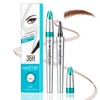 Waterproof Eyebrow Pencil, Microblading Eyebrow Pen for Long Lasting Makeup,