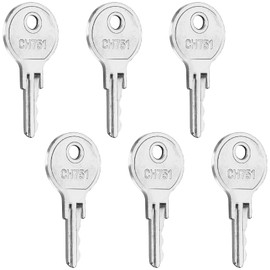 6 Pcs CH751 Key, Siasky Universal CH751 Replacement Keys, RV Keys for RV Campers Compartments, Storage, Cabinet, Door Hatch, Locks Carts Shells, Tool Boxes