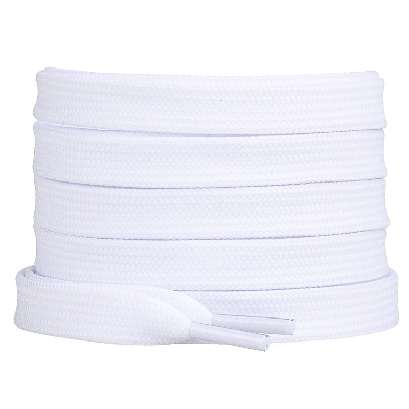 Booyckiy 2 Pairs Flat Shoe Laces for Sneakers, 2/5" Wide