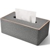 Richblue Tissue Case, Stylish, Tissue Box, Tissue Cover, Luxury PU Leather, Tissue Box, Inner Dimensions (W x D x H): Approx. 9.3 x 4.7 x 3.1 inches (23.5 x 12 x 8 cm), Paper Towel Case, Tissue