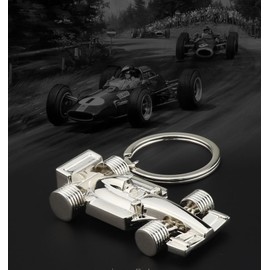 Freedale Metal Car Keyring Accessories for your Key – Perfect Fathers Day, Birthday, Christmas for Fans of Racing, Cars and Formula 1 – Sturdy Keychain for Men and Women (Silver 1)