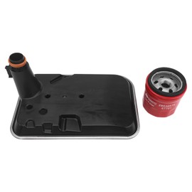RARAYC Allison 1000 Transmission Filter Kit: Genuine 29537965 Shallow Pan Filter & 29539579 Spin-On Filter for 2001-2010 GM 6.6L Duramax