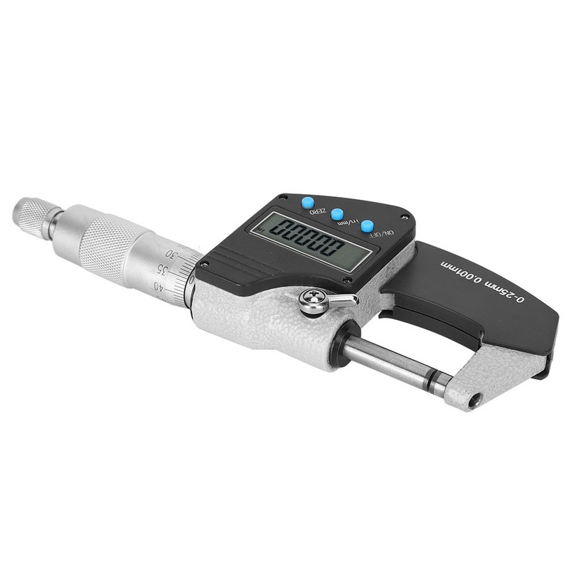 Micrometer Large Screen Digital Metric Imperial 0.001mm Accuracy 0‑25mm Outer