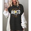 KIDDAD Teacher Shirts ABCD The Teacher Tour Tshirt Oversized Funny
