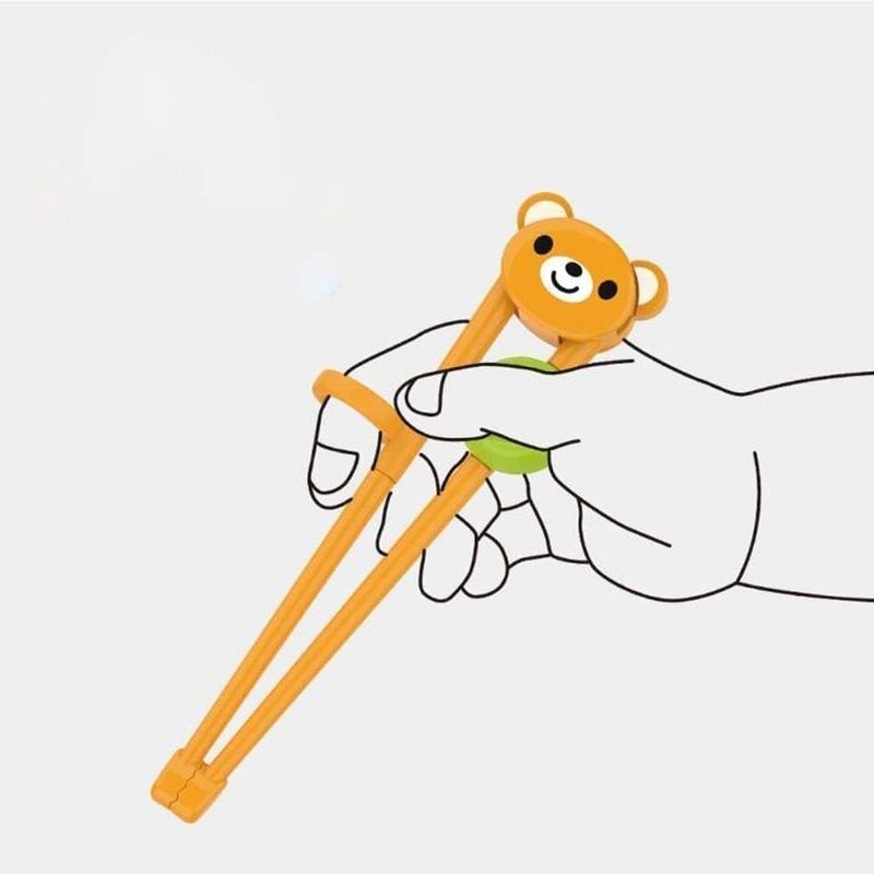 1 pcs Cartoon Panda Animal Chopsticks Practice Helper, Reusable Eating