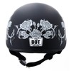 Hot Leathers Advanced Motorcycle DOT Skull Cap Classic Half Helmets