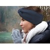 Vanessa & Melissa SB1015 Ladies’ Knitted Bow Headband, Lined with