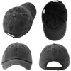 MEINICY 3 Pack Washed Plain Baseball Cap, Retro Adjustable Dad