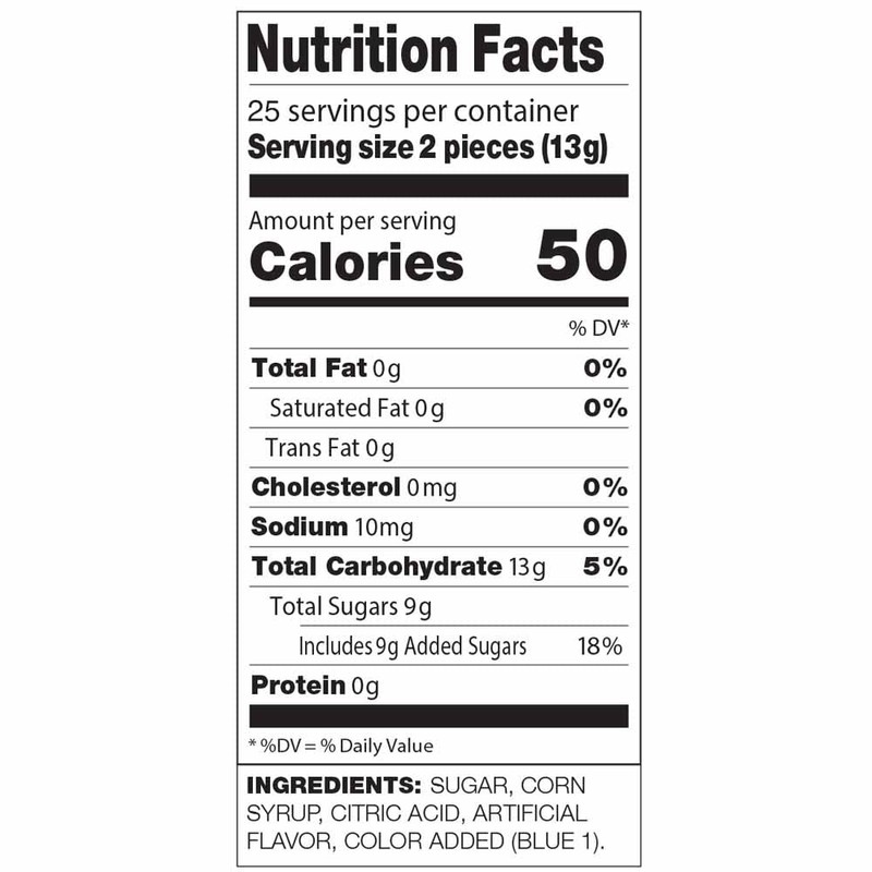 Dum Dums Blu Raspberry Lollipops - Bulk Candy Box with