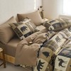 Wake In Cloud - Rustic Comforter Set, Cabin Christmas Lodge