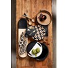 Mud Pie Black Terracotta Platter, Circle, 12" dia