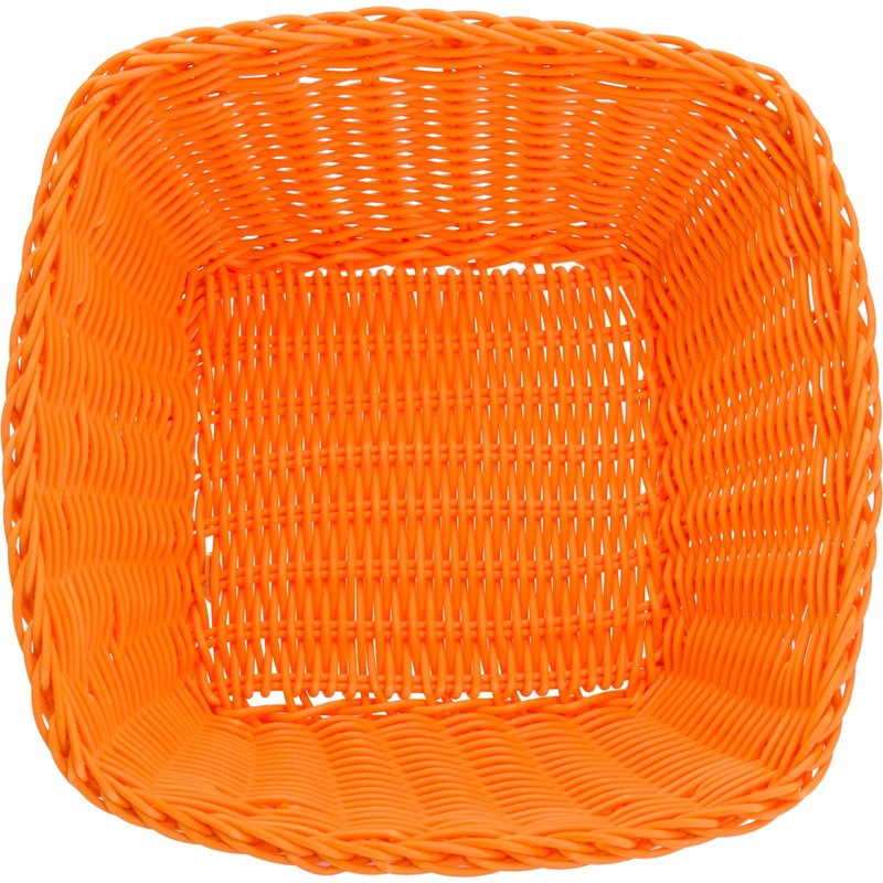 Saleen Square Trend Basket, Orange, 23 x 23 x 9