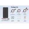 MHPOWOS 10W Solar Panel 12V Trickle Charger Battery Charger Kit