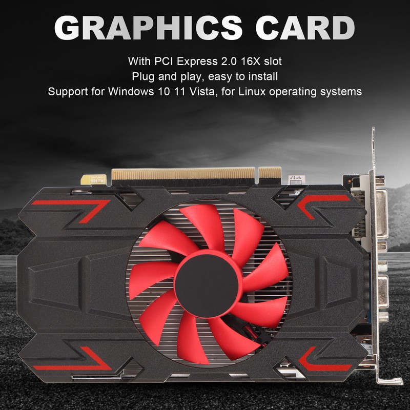 HD7670 4GB DDR5 128bit Graphics Card with Cooling Fan 2560x1600