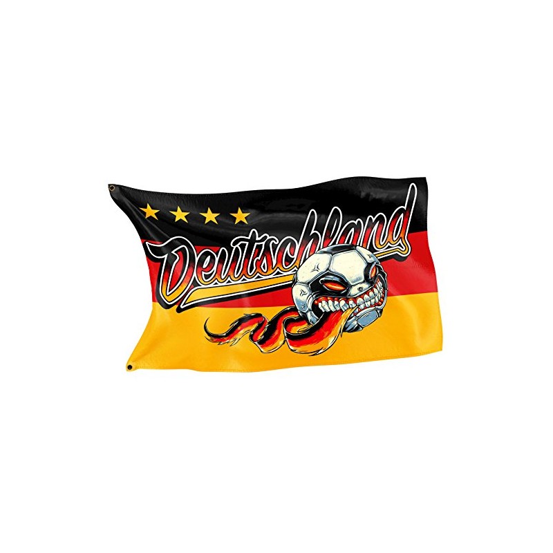 RAHMENLOS Original Design Flag for Football Fan: Germany Flag