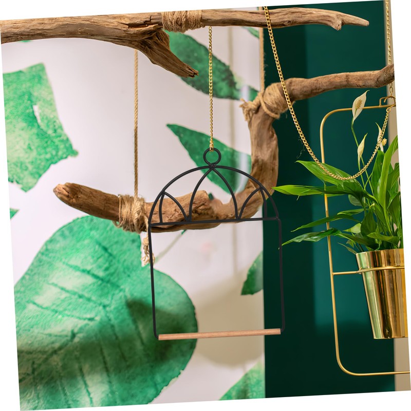 GRIRIW Parrot Stand Hummingbird Swing Portable Bird Perch Easy Hanging