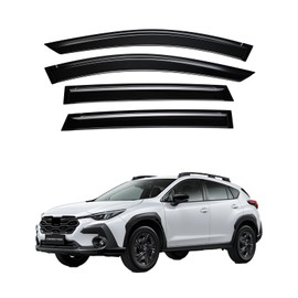 HZENNVIX Extra Durable Window Visor Compatible with 2024 2025 Subaru Crosstrek Tape-On Rain Guard Side Window Vent Deflector,4-Pcs
