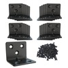 Black Stainless Steel Shelf Bracket,Joint Right Angle Bracket,L Shape Heavy
