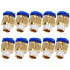 10 PCS Straight Pneumatic Push to Quick Connector Air Fittings