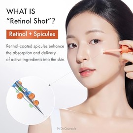 Dr.Ceuracle PDRN & Retinol Shot Ampolla – Suero potenciador de la piel con microespículas, rejuvenecedor para una piel suave y cristalina (1.0 fl oz)