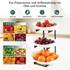 LIBWYS 3-Tier Plastic Fruit Bowl - Multi-Level Fruit Basket with