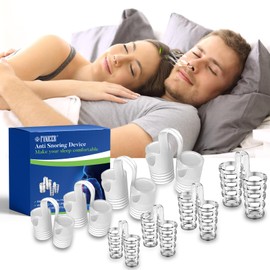 8er Sets Schnarchstopper, Anti Schnarch Nasenspreizer, Anti Snoring zur Besser Schlafen, gegen Schnarchen, Verbesserung der Atmung, 4 Größen