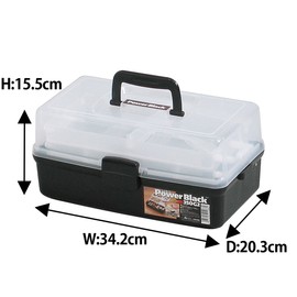 Black Astage shelf power box 350-G2 (double shelving)