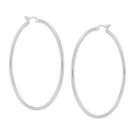 Silpada 'Mirrored Dreams' Hoop Earrings in Sterling Silver